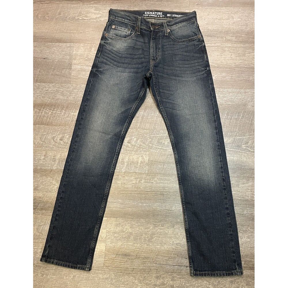 Levis Signature S51 Straight Mens Blue Denim Jeans 29 x 32 New - Picture 3 of 14